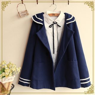 Fairyland Sailor Collar Double-Breasted Jacket