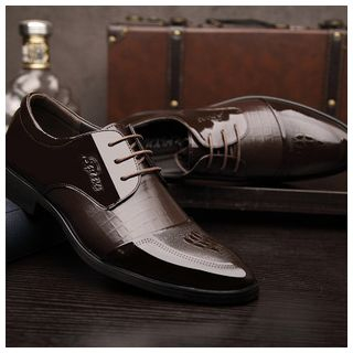 Fortuna Faux-Leather Pointy Dress Shoes