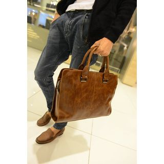 Yiku Faux Leather Briefcase