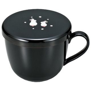 Hakoya Hakoya Soup Mug Black Usagi