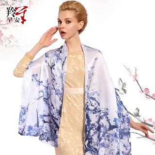 RGLT Scarves Printed Silk Scarf