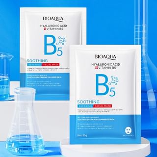 Bioaqua - Hyaluronic Acid Vitamun B5 Soothing Repairing Facial Mask #Mask