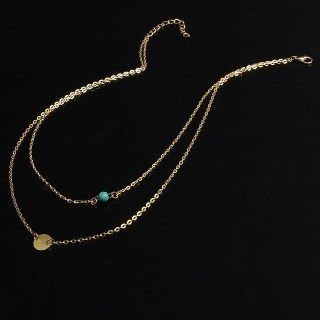 Seirios Beaded Double-Chain Necklace