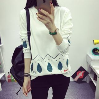 Century Girl Embroidered Pullover