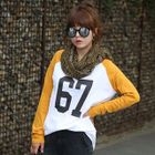 Raglan-Shoulder Lettering T-Shirt от YesStyle.com INT Raglan-Shoulder Lettering T-Shirt от YesStyle.com INT