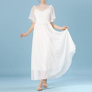 Rebecca Short-Sleeve Maxi Dress