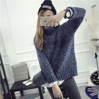 Qimi Stand Collar Sweater