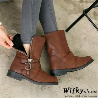 Wifky Belted Short Boots