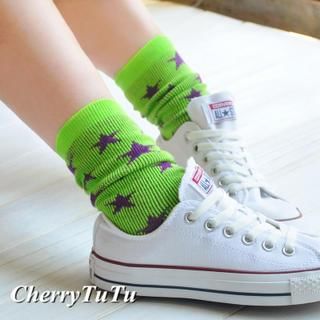 CherryTuTu Star Printed Socks