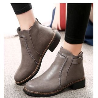 Amy Shoes Buckled Ankle Boots