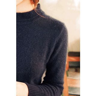 CHERRYKOKO Mock-Turtleneck Sweater