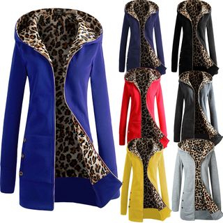 Oioninos Hooded Leopard Jacket