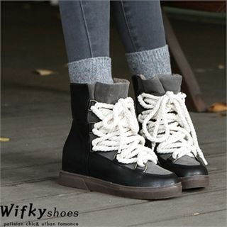 Wifky Fleece-Lined High-Top Sneakers