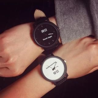 Tacka Watches Lettering Couple Strap Watch