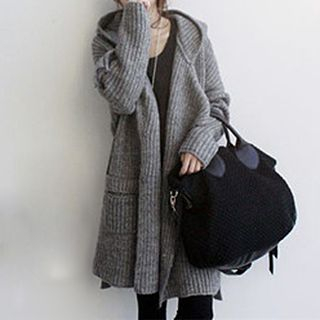 FR Hooded Sweater Coat