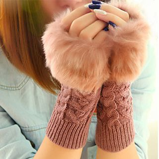 SunShine Fleece Fingerless Gloves