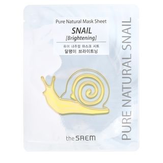 The Saem - Pure Natural Mask Sheet - 3 Types Snail Brightening
