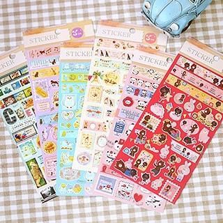 Homey House Cartoon Pattern Diary Sticker