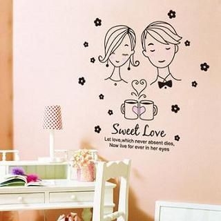 LESIGN Love Couple Wall Sticker