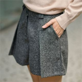 Styleberry Pleated-Front Shorts