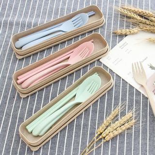 Lazy Corner Cutlery Set with Case
