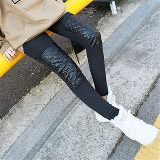 PIPPIN Quilted Knee-Patch Leggings