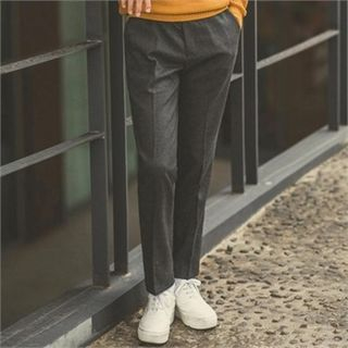 STYLEMAN Wool Blend Straight-Cut Pants
