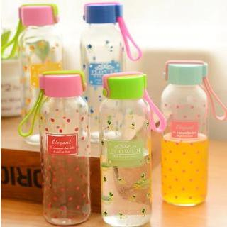 Printed Cute Glass Water Bottles