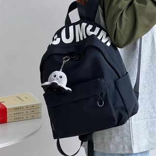 Lettering Multi-Pocket Backpack