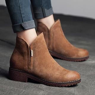 MIAOLV Chunky Heel Ankle Boots