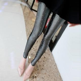 Kleggings Perforated Metallic Leggings