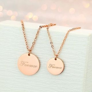 LoveGem Disc Dangle Necklace