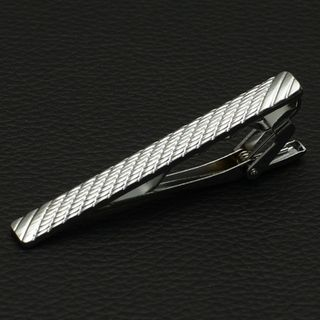 Romguest Neck Tie Clip Silver - One Size