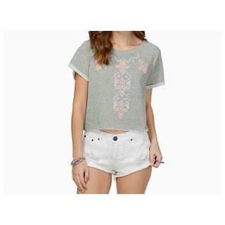 Richcoco Short-Sleeve Embroidered T-Shirt
