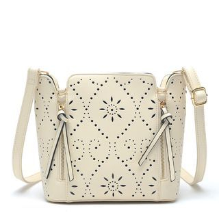 LineShow Lace Up Cut Out Shoulder Bag