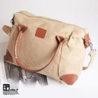 Faux-Suede Shoulder Bag Khaki - One Size