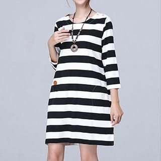 Romantica Striped Shift Dress