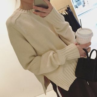 Eva Fashion Side Slit Sweater