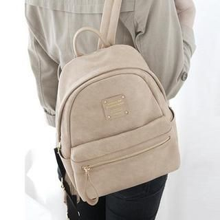Full House Faux-Leather Backpack