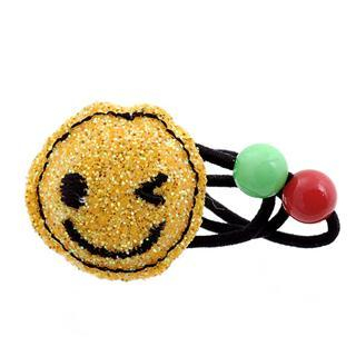 Fit-to-Kill Dazzling yellow glitter smile hair band