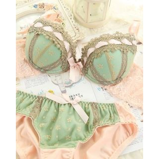 HYG Lingerie Set: Lace Bra + Panties