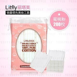 Litfly Cotton Pad (Pink) 200 pcs