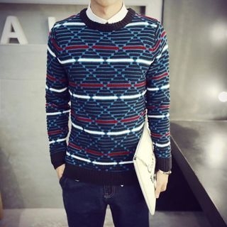 Bay Go Mall Pattern Sweater