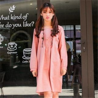 11.STREET Jelly Beans Pointed Long-Sleeved Dress