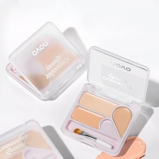 Novo - Glossy Flawless 3-Color Concealer - 2 Types 01# For Ivory Tone - 6.3G