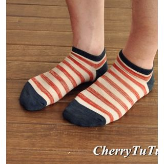 CherryTuTu Striped Ankle Socks