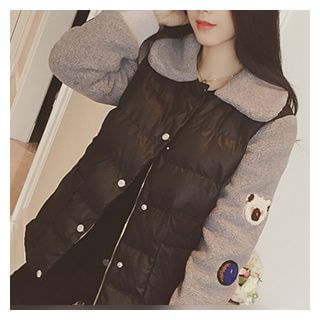 Octavia Applique Fleece Panel Padded Jacket