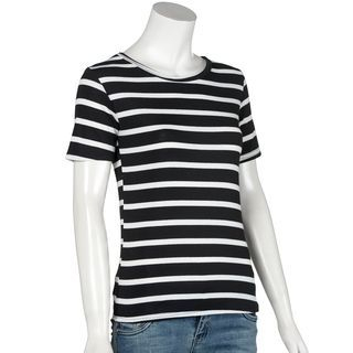 QZ Lady Short-Sleeve Striped T-Shirt