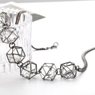 Goldmill Jeweled Cutout Necklace