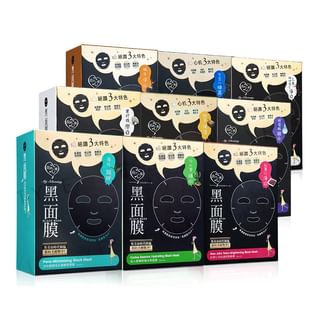 My Scheming - Black Sheet Mask Snail Essence Hydrating & Repairing - 8 pcs